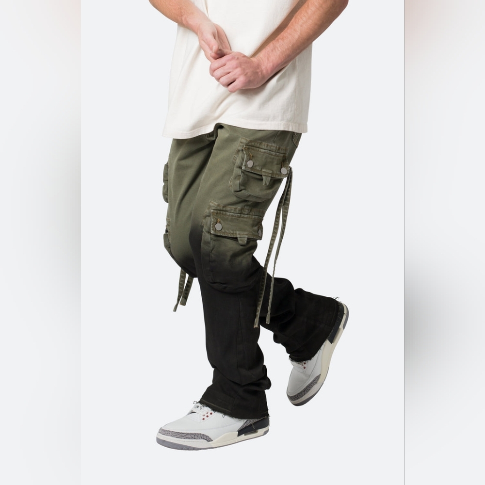 mnml B569 CARGO FLARE DENIM